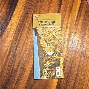 1970 Yellowstone National Park Touraide Vintage Map
